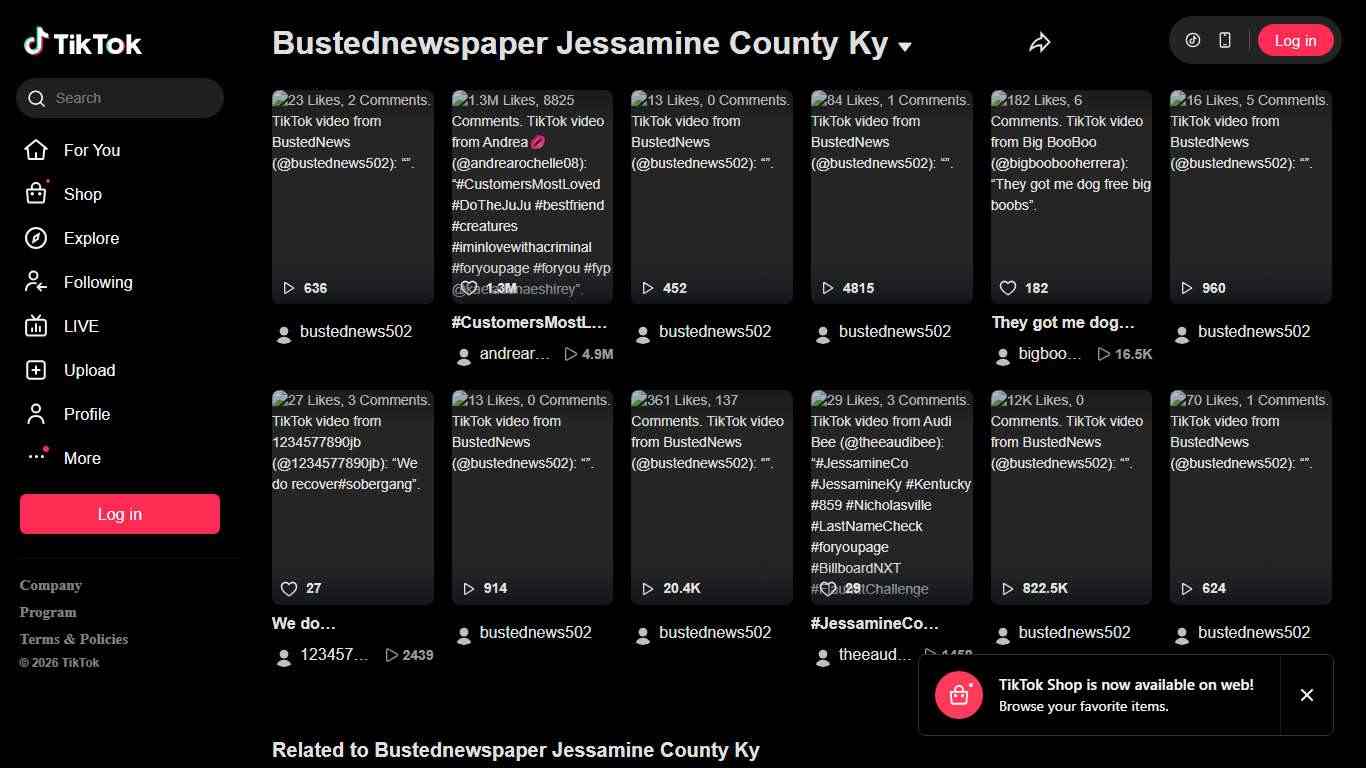 Bustednewspaper Jessamine County Ky | TikTok